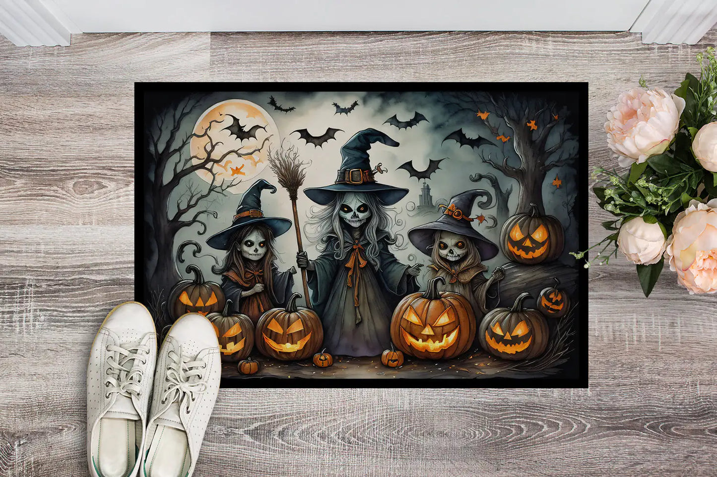 Witches Spooky Halloween Doormat