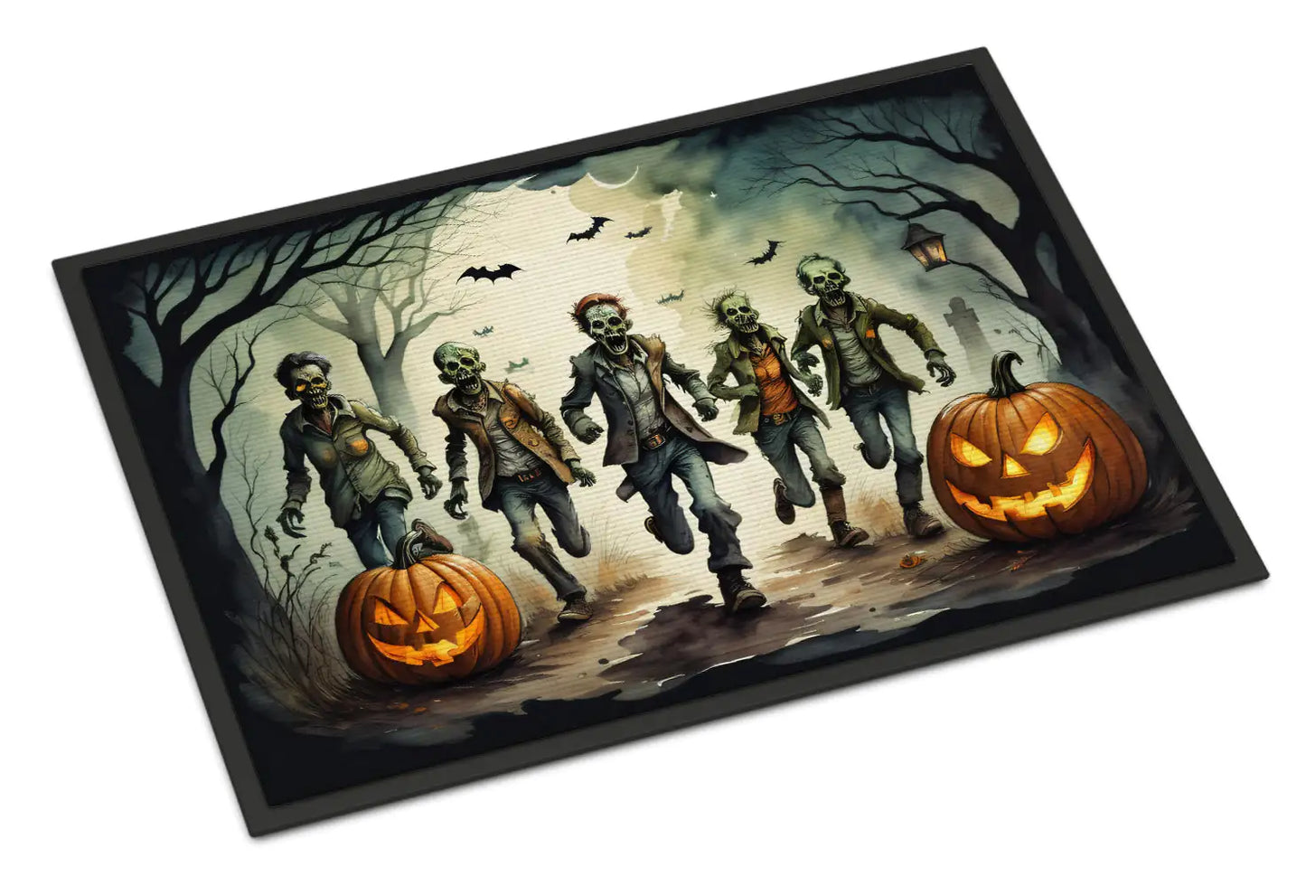 Zombies Spooky Halloween Doormat