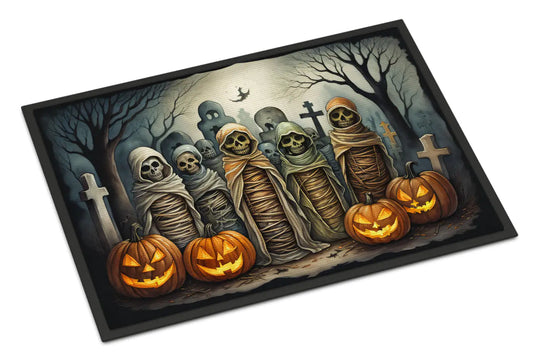 Mummies Spooky Halloween Doormat