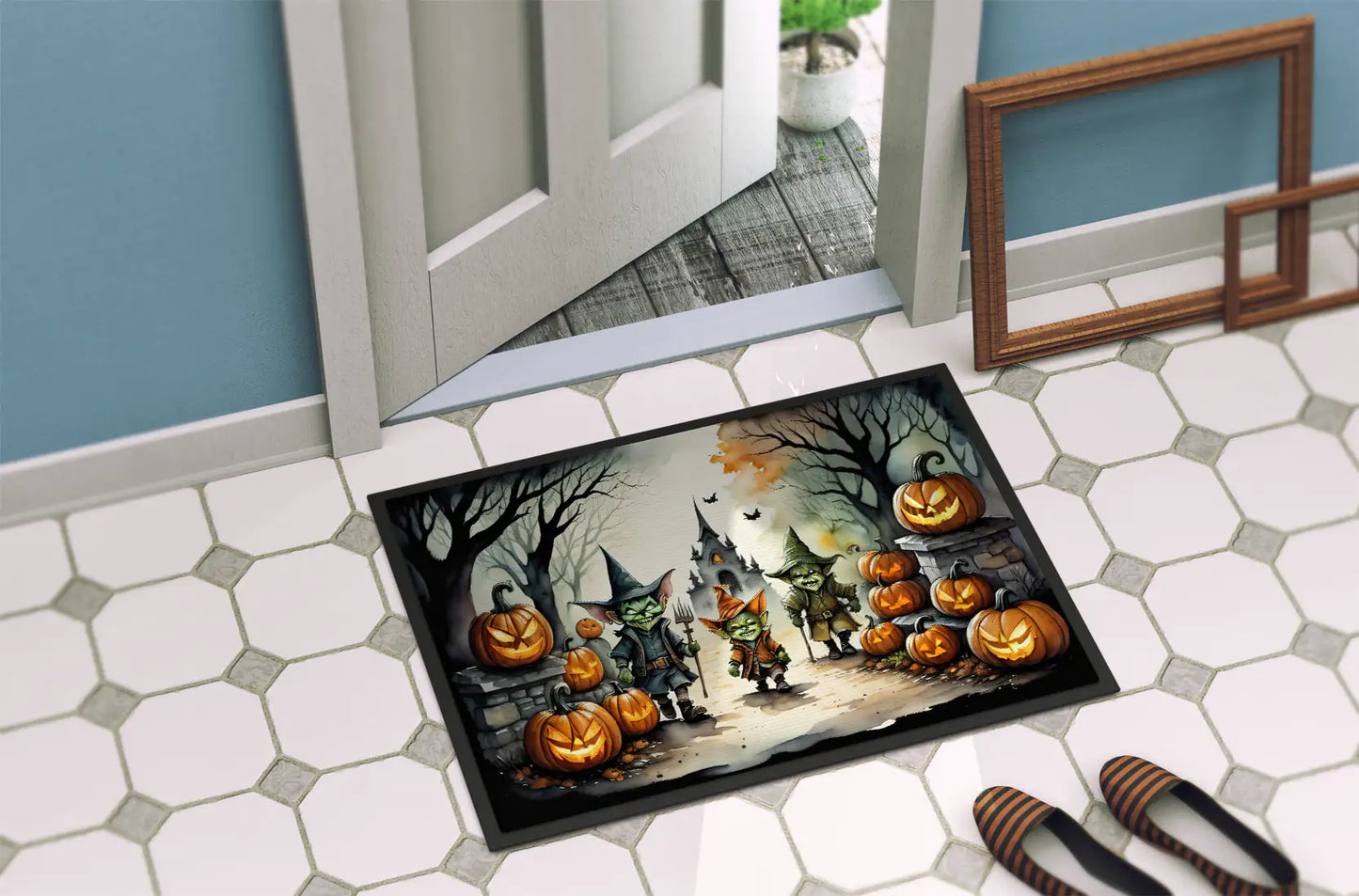 Goblins Spooky Halloween Doormat